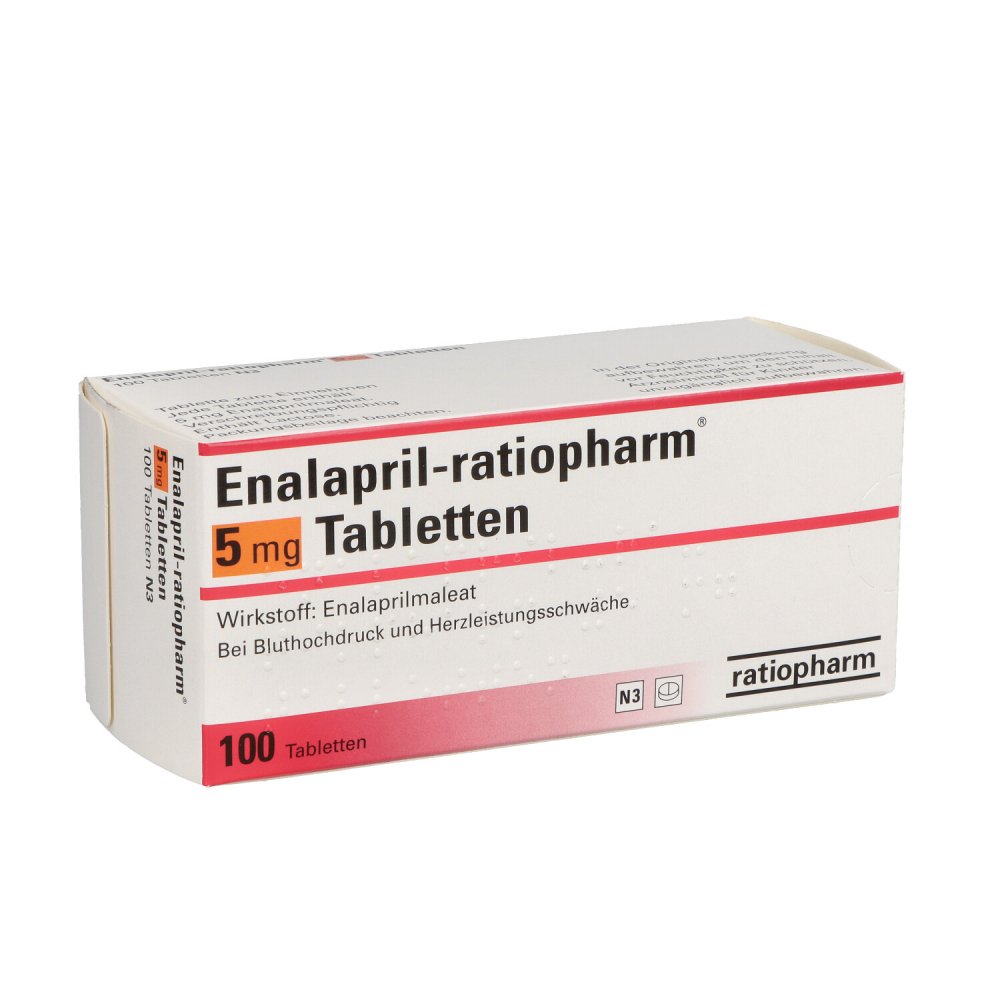 Enalapril 5mg 100 tabs