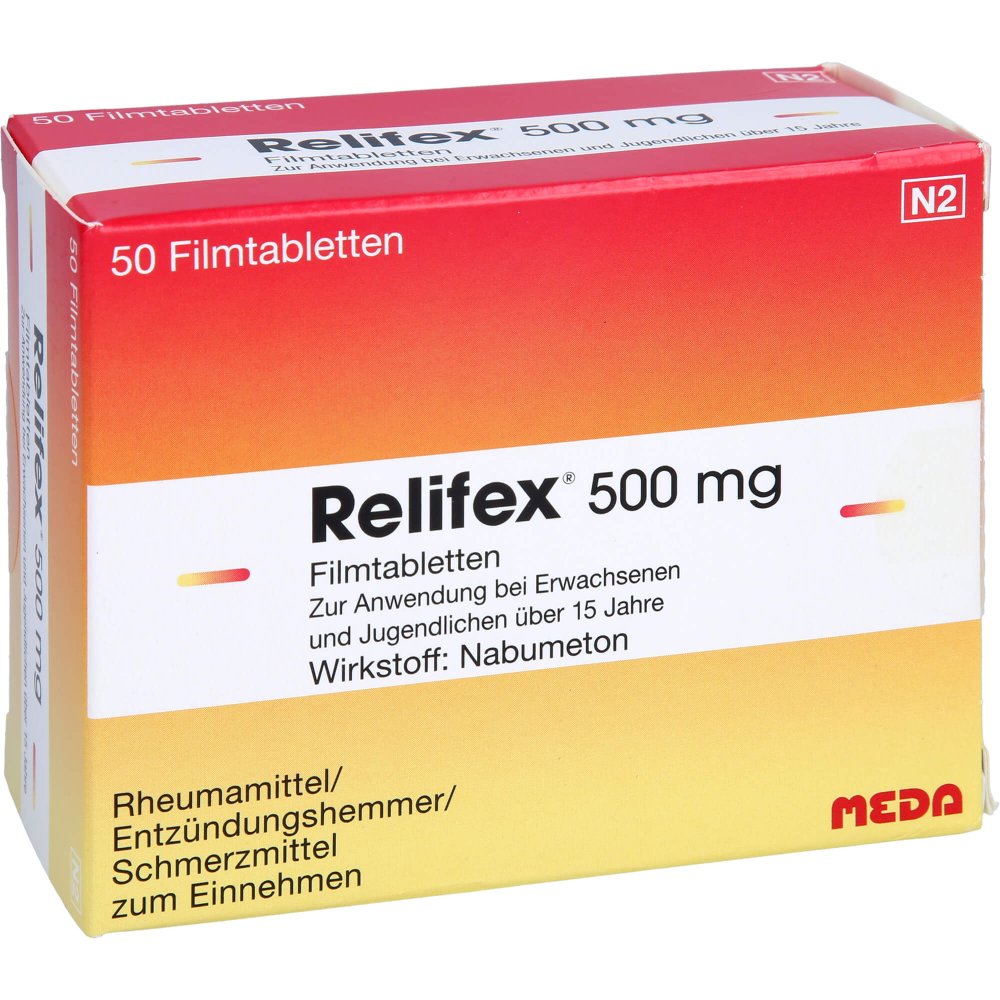 Relifex 500mg 50 tabs