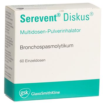 Serevent Diskus 50mcg/dose 60 doses, powder for inhalation (Switzerland)