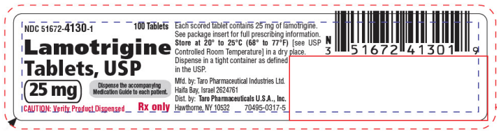Lamotrigine Taro 25mg 100 tabs