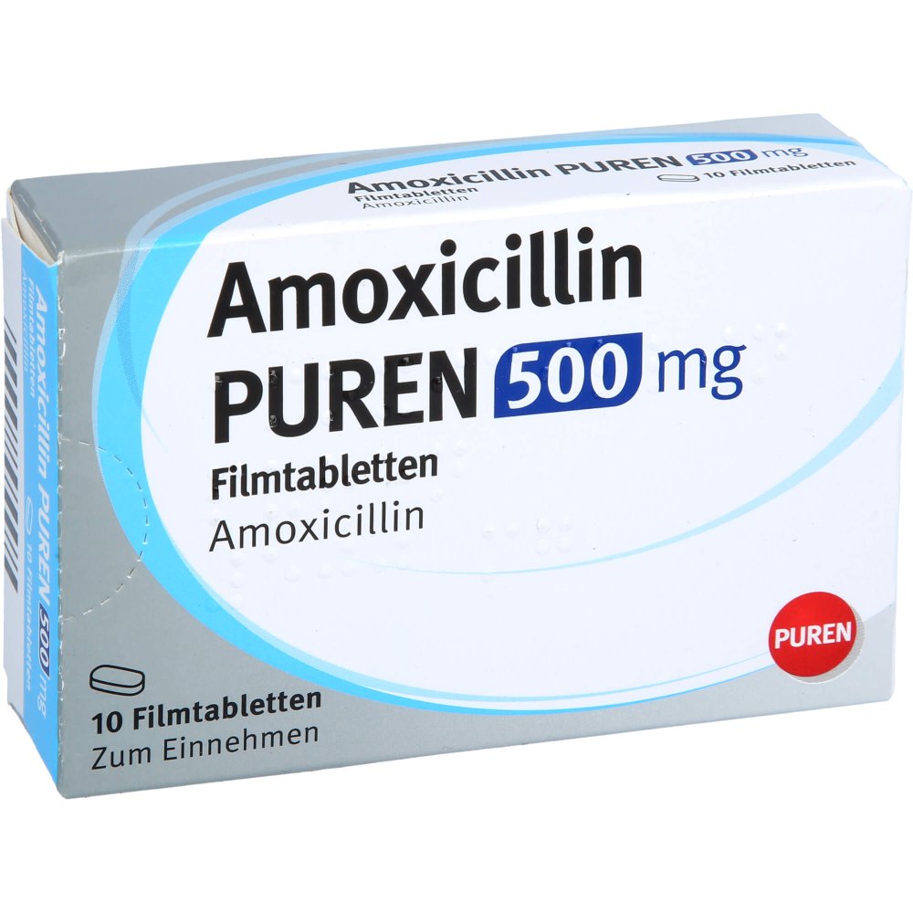 Amoxicillin PUREN 500mg 10 tabs