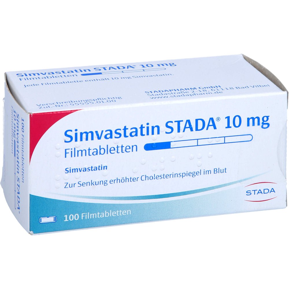 Simvastatin STADA® 10mg 100 film-coated tablets