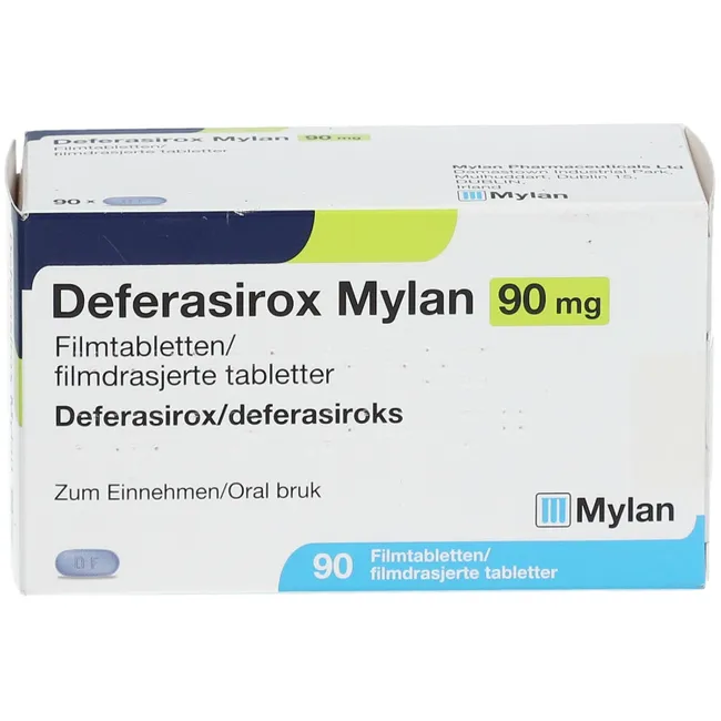 Deferasirox Mylan 90mg 90 tabs