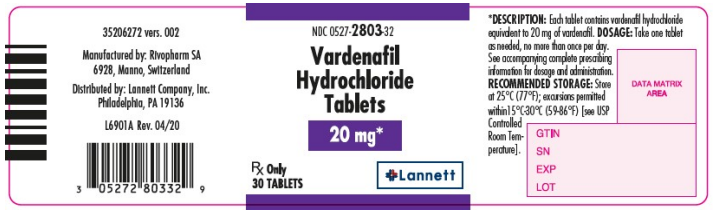 Vardenafil 20mg 30 tabs