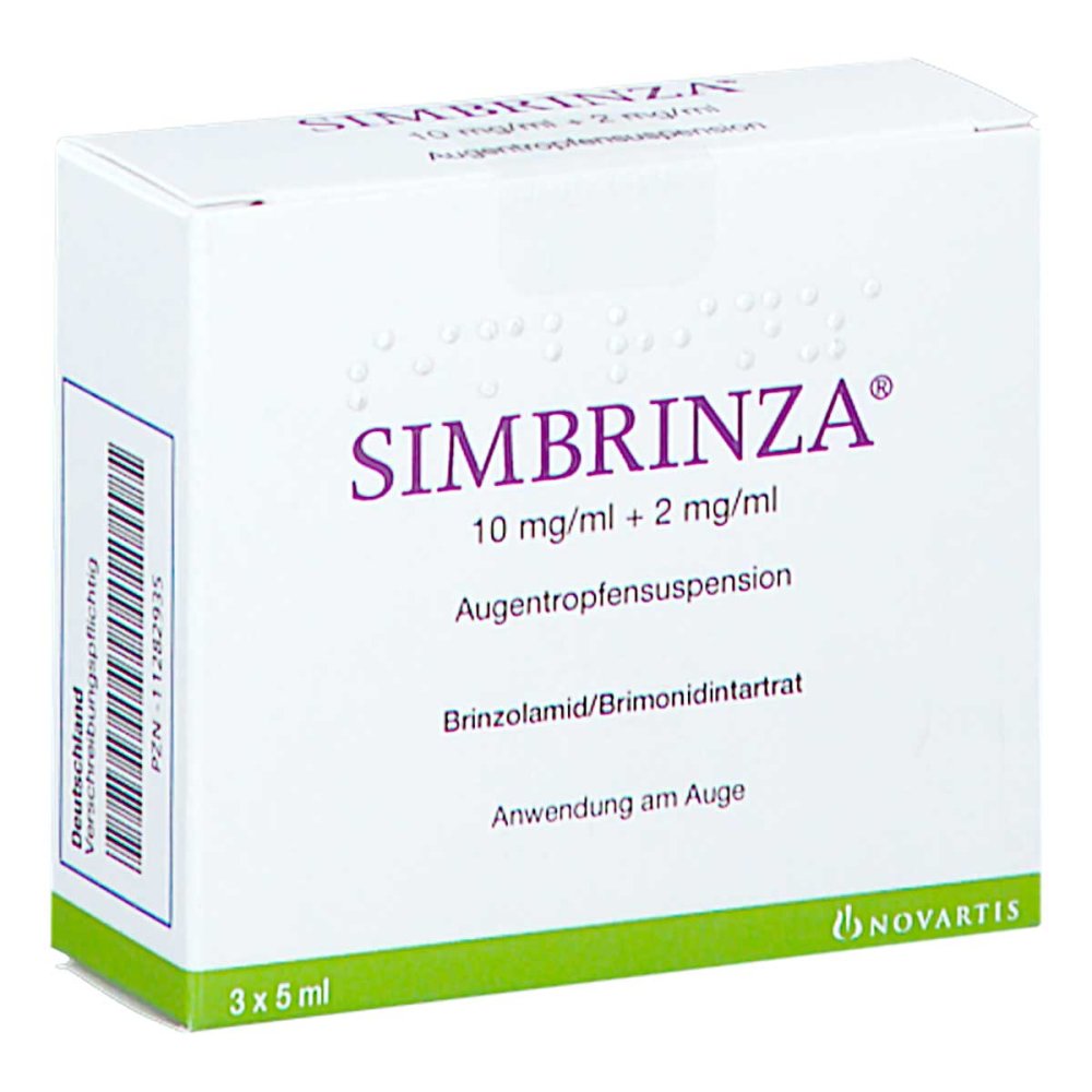 Simbrinza 10 mg/ml + 2 mg/ml eye sus 3x5 ml