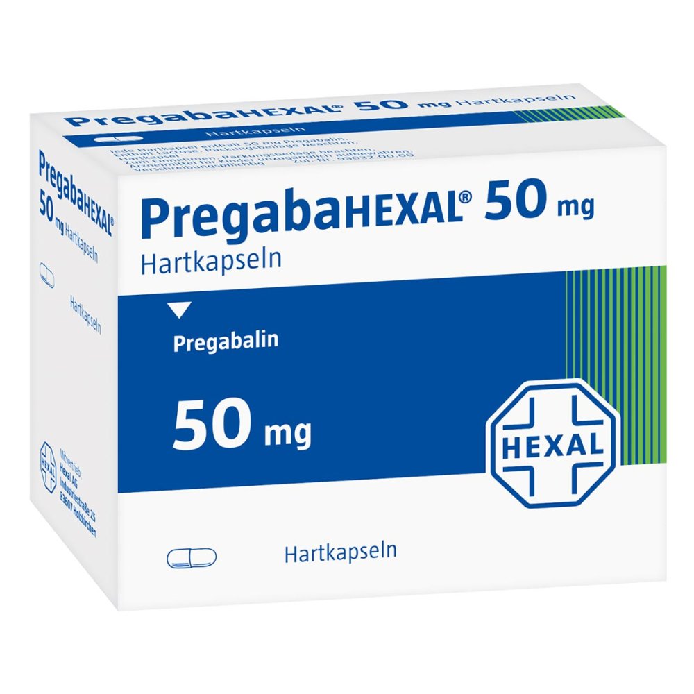 PregabaHEXAL 50 mg 100 hard capsules (Narkotika)