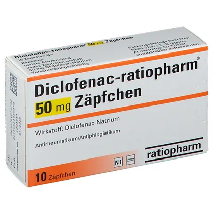 Diclofenac-ratiopharm® 50mg 10 supp