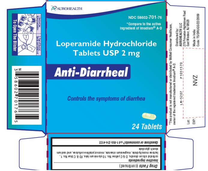 Loperamide Aurobindo 2mg 24 tabs