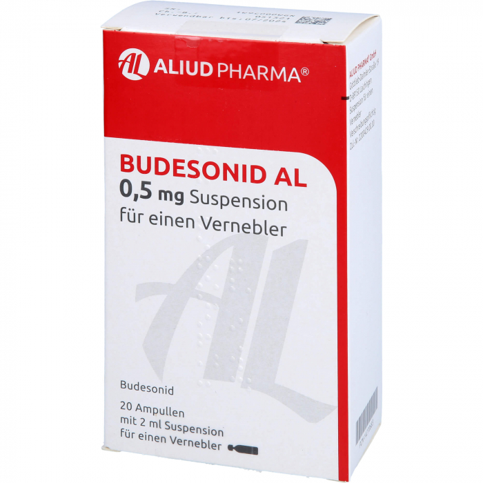 Budesonid AL 0,5mg (0,25mg/ml) suspension for nebuliser 20x2ml amp
