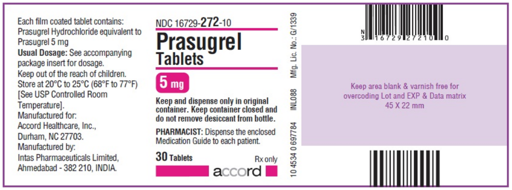 Prasugrel 5mg 30 film-coated tabs