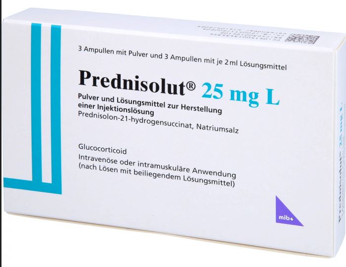  Prednisolut® 25 mg L pow and sol for inj sol 3 amp